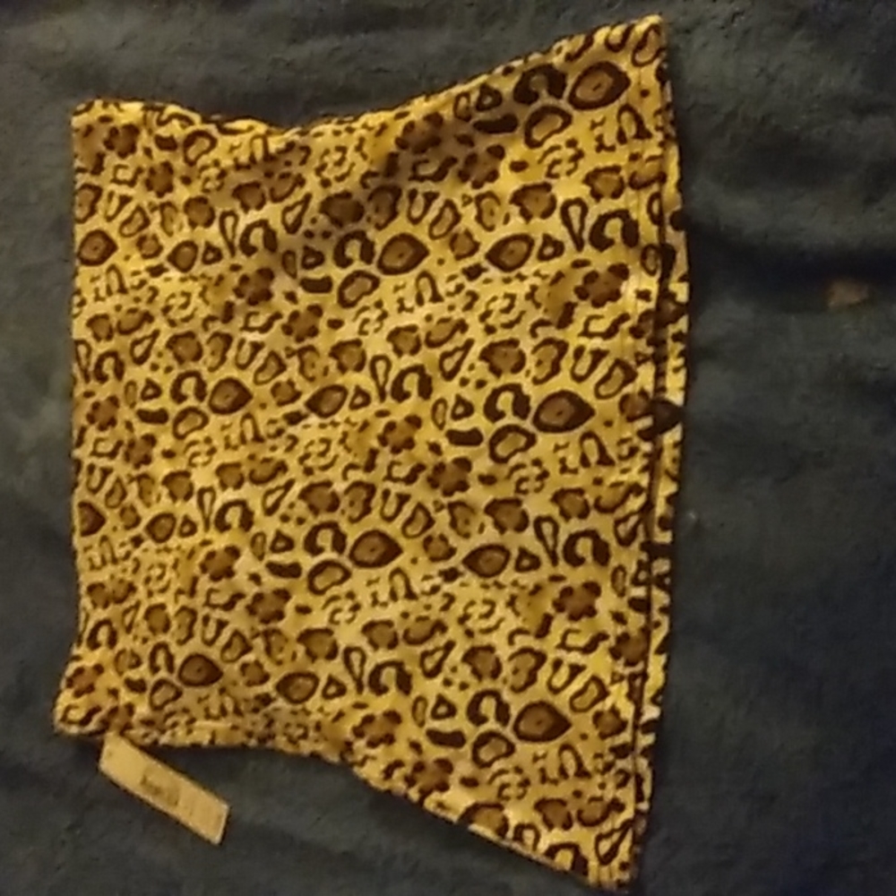 Animal print tube top